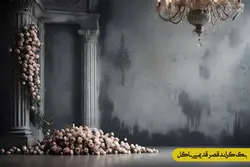 7 بک گراند قصر قدیمی با گل