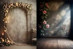 7 بک گراند قصر قدیمی با گل