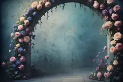 7 بک گراند قصر قدیمی با گل