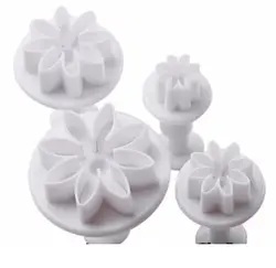 کاتر فشاری گل مینا ۴ عددی