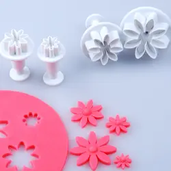 کاتر فشاری گل مینا ۴ عددی