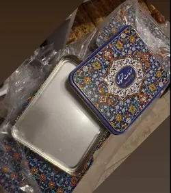 جعبه فلزی باقلوا (۵عددی)