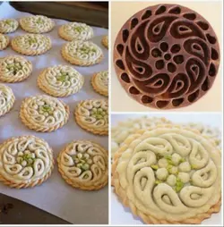 کاتر کلمپه چوبی طرح بته جقه