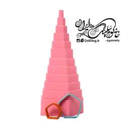 هرم پنج ضلعی ملیله کاغذی