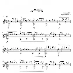 سرزمین مادری _ پانزده قطعه از قطعات فاخر ایرانی برای گیتار - فروشگاه اینترنتی رادوین ملودی