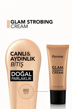 هایلایتر فلورمار مایع استروبینگ گلام 02 Flormar glam strobing cream peach