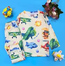 بلوز شلوار هواپیما کرم