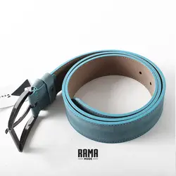 کمربند جیر طبیعی آبی فیروزه ای