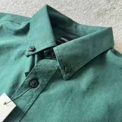 پیراهن کتان دو جیب سبز۱۱۸۰۸