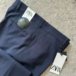 شلوار پارچه ای بزیاق سرمه ای