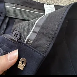 شلوار پارچه ای بزیاق سرمه ای