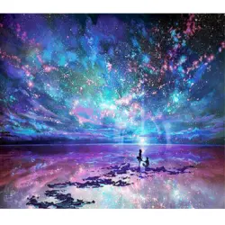 نقاشی با الماس طرح کهکشانی