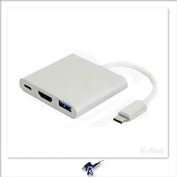 تبدیل Type-c به HDMI/USB3.0 کی نت K-COUC30HU