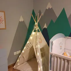 چادر سرخ پوستی طرح برگ