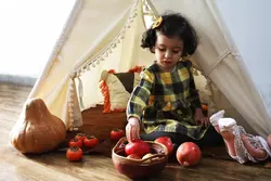 چادر سرخ پوستی طرح پسرونه