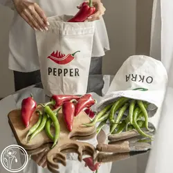 کیسه نگهداری سبزیجات طرح بامیه