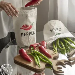 کیسه نگهداری سبزیجات طرح فلفل قرمز