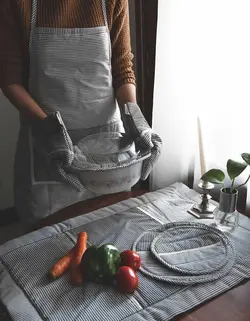 ست سرویس آشپزخانه مدل تمام راه راه