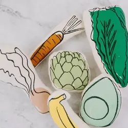 عروسک پارچه ای طرح سبزیجات