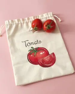 کیسه نگهداری سبزیجات طرح گوجه جدید