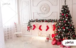 پس زمینه عکس کریسمس آتلیه
