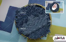 بک دراپ نوزاد در سبد