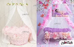 دانلود بک دراپ برای طراحی عکس نوزاد