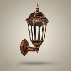 چراغ دیواری حیاط و باغ مدل کلاسیک جنس پلاستیکی