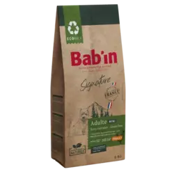 غذای خشک بدون غلات سگ بالغ mini adult Gf طعم مرغ برند Babin بابین 2 کیلویی