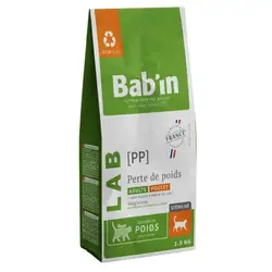 غذای خشک درمانی گربه دارای اضافه وزن برند Babin بابین 1.5 کیلویی