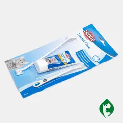 ست مسواک و خمیر دندان گربه با طعم پنیر برند Trixie تریکسی