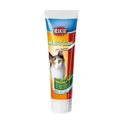 خمیر مالت گربه طعم علف و taurin برند Trixie تریکسی 100 گرمی