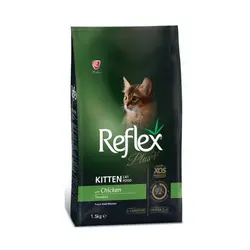 غذای خشک بچه گربه طعم مرغ برند Reflex رفلکس پلاس 1.5 کیلویی
