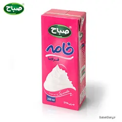 خامه استریل صباح 200گرم 25%چربی