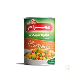 کنسرو مخلوط سبزیجات مهرام 400 گرم
