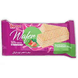 ویفر توت فرنگی درنا90گرمی