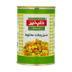 کنسرو سبزیجات مخلوط420گرمی دلپذیر