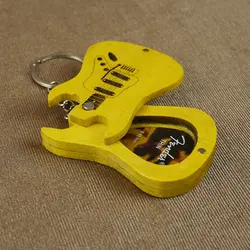 جای پیک چوبی طرح گیتار