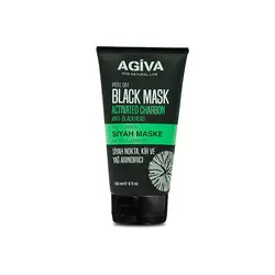 ماسک سیاه صورت پیل آف آگیوا حاوی کربن فعال 150 میل