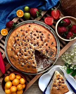 طرز تهیه كيك كشمش و گردو خانگی خوشمزه و ساده (2 نکته مهم) - رِضیم