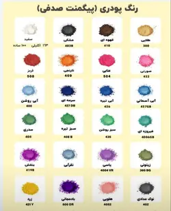 رنگ های پودری صدفی رزین مارت
