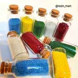 شن ریز رنگی