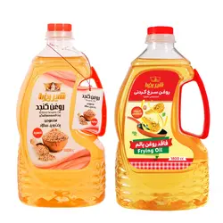 روغن سرخ کردنی حاوی روغن کنجد و آفتابگردان شیررضا و روغن کنجد تصفیه شیررضا – 1.8 لیتر