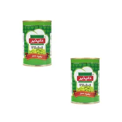 کنسرو نخود سبز دلپذیر – 420 گرم -بسته 2 عددی