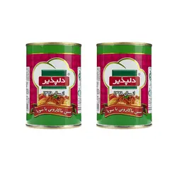 کنسرو سس ماکارونی با سویا دلپذیر – 400 گرم مجموعه 2 عددی