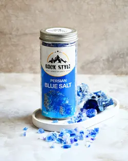 کریستال نمک آبی گرمسارpersian blue salt