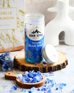کریستال نمک آبی گرمسارpersian blue salt