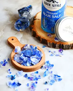 کریستال نمک آبی گرمسارpersian blue salt