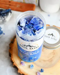 کریستال نمک آبی گرمسارpersian blue salt