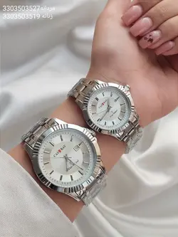 ست ساعت مردانه و زنانه مارک cassray هک مارک روی قفل ضامن دار همراه تقویم کد ۲۱۱۵۰۷۱